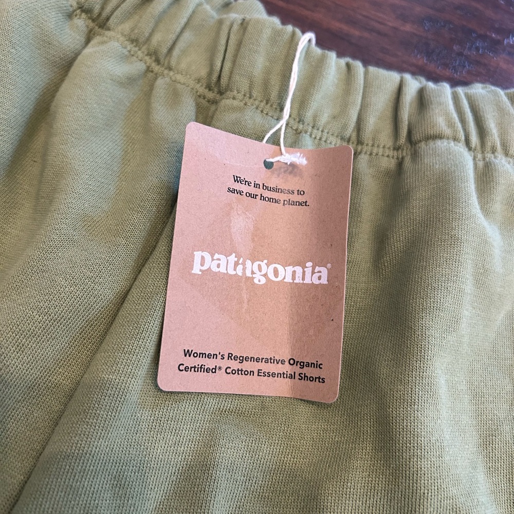 NWT 🍃WOMENS PATAGONIA Regenerative Organic Certified Cotton Essential Shorts - Picture 2 of 6